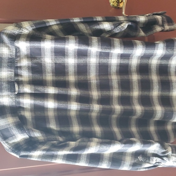 Jachs Men's Casual Black and White Plaid Flannel Shirt Large - Picture 8 of 9